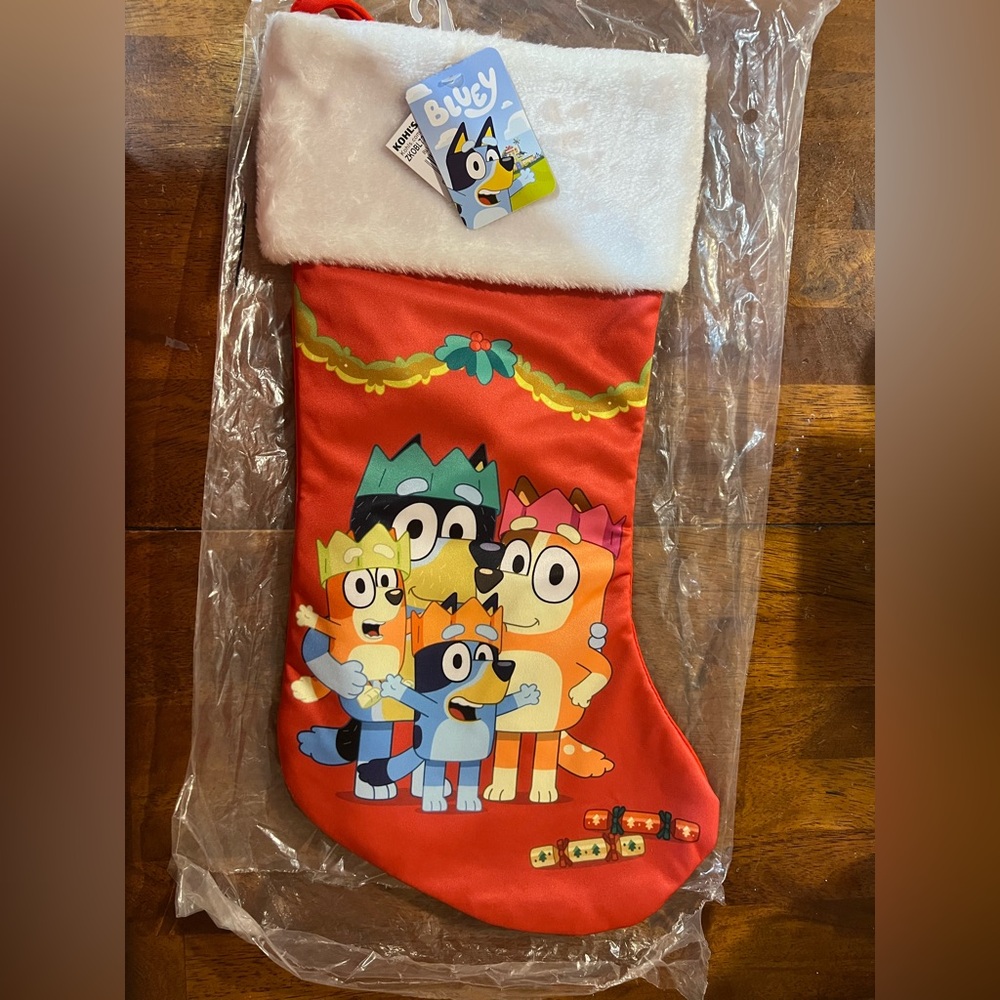 Bluey Christmas Stocking  NWT